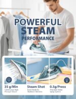 Sundu 1500W Steam Iron for Garments - Ceramic Coated Soleplate, Speedy H... - Image 4