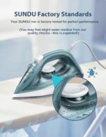 Sundu 1500W Steam Iron for Garments - Ceramic Coated Soleplate, Speedy H... - Image 6