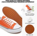 Adokoo Canvas Tennis Sneakers for Girls Low Prime Informal White Black Sneake... - Image 3