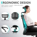 Comfortable Workplace Chair, House Ergonomic Desk Chairs, Excessive Again Gaming Mesh ... - Image 5
