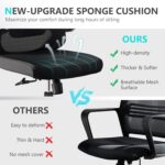 Comfortable Workplace Chair, House Ergonomic Desk Chairs, Excessive Again Gaming Mesh ... - Image 7
