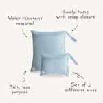 mushie Water Resistant Moist Baggage | Giant & Small Reusable Storage Bag f... - Image 4