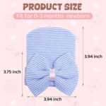 Zando Massive Bow Child Hats New child Hospital Hat Light-weight Cotton Toddler... - Image 6