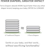Terra Dimension 3 Diapers: 85% Plant-Primarily based, Extremely-Smooth & Chemical-Free for ... - Image 5