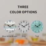 HYLANDA Wall Clock, Rustic Wall Clocks Battery Operated Silent Non Tic... - Image 3