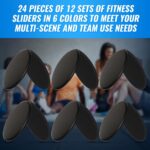 Wettarn 24 Pcs Core Sliders for Working Out Belly Train Gliding... - Image 4