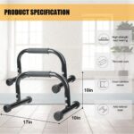 AmazeFan Parallettes Bars, Push Up Bars Power Coaching For Handstan... - Image 3