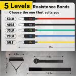 Resistance Bands, Resistance Band Set, Exercise Bands, Train Bands f... - Image 4