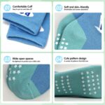 Tphon Toddler Child Non Slip Socks Toddler Anti Skid Socks with Grips 12... - Image 3