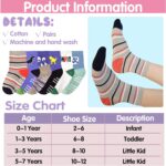 Tphon Toddler Child Non Slip Socks Toddler Anti Skid Socks with Grips 12... - Image 8