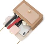 Colour-Block Crossbody Luggage for Girls Leather-based Cross Physique Purses Cute De... - Image 6