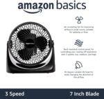 Amazon Fundamentals Air Circulator Fan, Desk Fan for Bed room, House and Offic... - Image 3