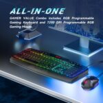 Redragon S101 Gaming Keyboard, M601 Mouse, RGB Backlit Gaming Keyboard... - Image 3