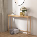 VASMIA Console Desk, Entryway Desk, Slim Couch Desk, 39" Bamboo Ha... - Image 5