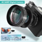 4K Digital Digicam for Images & Vlogging, 56MP YouTube Digicam with... - Image 4