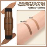 UCANBE 25PCS Eyebrow Stamp Stencil Equipment With Twin-Coloration Eyebrow Stamp P... - Image 4