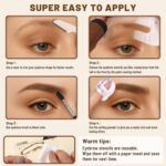 UCANBE 25PCS Eyebrow Stamp Stencil Equipment With Twin-Coloration Eyebrow Stamp P... - Image 6