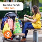 Child Uma Stroller Hooks for Baggage (2 Pack) - Common Stroller Clips a... - Image 3