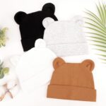 DRESHOW BQUBO 4 Items Child Beanie New child Toddler Smooth Cute Knit Hat ... - Image 7