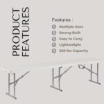 Plastic Folding Bench - Moveable Bench Used for Indoor, Outside, Picni... - Image 4