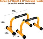 Push Up Bar, Parallettes Bars For L-sit & Dip, Heavy-Obligation No Wobbling ... - Image 3