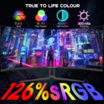 34 Inch Curved Monitor with Speaker, 180Hz UWQHD 3440x1440 Ultrawide C... - Image 4