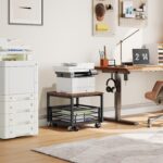 HOOBRO Mini Fridge Stand with Movable Storage Basket, Mini Fridge Cabi... - Image 4