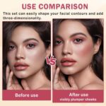 6 Colours Cream Contour Stick Make-up Contour Package,Double-ended Cream Bro... - Image 4