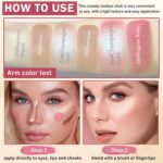 6 Colours Cream Contour Stick Make-up Contour Package,Double-ended Cream Bro... - Image 6