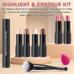 6 Colours Cream Contour Stick Make-up Contour Package,Double-ended Cream Bro... - Image 7