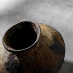 Rusty Ceramic Vase, Wabi Sabi Ornamental Pottery Flower Vase for Cente... - Image 4