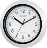 La Crosse Expertise WT-3102S Atomic Analog Wall Clock, 10", Silver - Image 3