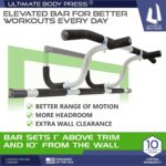 Final Physique Press XL Doorway Pull Up Bar with Elevated Bar & Adjusta... - Image 3