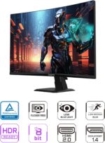 GIGABYTE GS27QC 27" 165Hz 1440P Curved Gaming Monitor, 2560 x 1440 VA ... - Image 3
