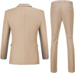 Mens Slim Match 2 Piece Swimsuit Two Button Notched Lapel Stable Swimsuit Jacket ... - Image 3