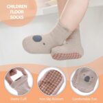 TRUEHAN 5 Pairs Toddler Non Slip Socks with Grips Child Socks for Children ... - Image 6