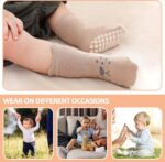 TRUEHAN 5 Pairs Toddler Non Slip Socks with Grips Child Socks for Children ... - Image 7