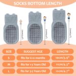 TRUEHAN 5 Pairs Toddler Non Slip Socks with Grips Child Socks for Children ... - Image 8