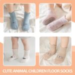 TRUEHAN 5 Pairs Toddler Non Slip Socks with Grips Child Socks for Children ... - Image 9