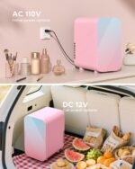 Mini Fridge,6 Liter/8 Can New Upgraded Skincare Fridge,110V AC/DC Port... - Image 4
