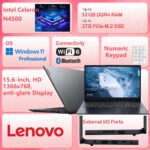 Lenovo 15.6" Laptop computer Laptop for Enterprise and Pupil, Intel Twin Core... - Image 3