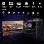 STGAubron Gaming PC Pc Desktop, Radeon RX 580 16G GDDR5, Intel C... - Image 5