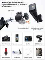 Overhead Digicam Mount, 5lb Horizontal Load-Bearing, 360° Adjustable St... - Image 4