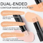 6 Colours Cream Contour Stick Make-up Equipment,Shades with Highlighter and Bl... - Image 3