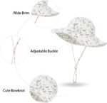 Child Toddler Toddler Women Bucket Solar Hats Safety Seaside UPF 50+ Tod... - Image 4