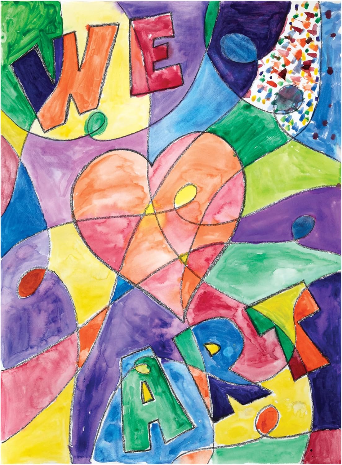 Prang Oval Pan Watercolor Set Grasp Pack, 8 Assorted Colours, 12 Refil... - Image 3