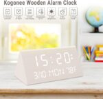 Kogonee Picket Digital Alarm Clock, 0-100% Dimmer, 2 Alarm Settings, W... - Image 8