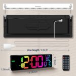 16.5" Giant Digital Wall Clock: Birthday Presents for Males Girls, Home Wa... - Image 4