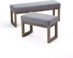 SIMPLIHOME Milltown 27 inch Vast Up to date Rectangle Footstool Otto... - Image 5