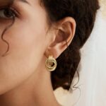 Stylish Gold Plated Knot Earrings for Girls Chunky Assertion Drop Dangl... - Image 3